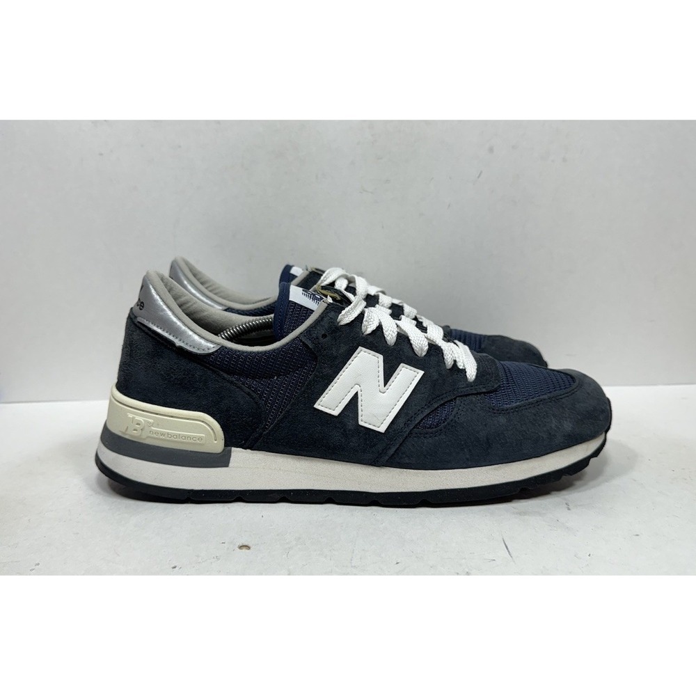 New Balance 990v1 Made In USA M990NV1 Blue Suede Shoes Men's Size 13
